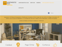 Tablet Screenshot of apartamentosgold.com